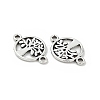 Tibetan Style Alloy Tree of Life Connector Charms TIBE-S324-17AS-2