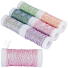 6 Rolls 6 Colors 6-Ply Metallic Polyester Embroidery Floss EMBR-CY0001-03-7