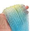 Transparent Painted Glass Beads Strands LS-DGLA-A034-T4mm-A13-2