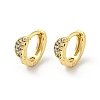 Brass Micro Pave Cubic Zirconia Hoop Earring EJEW-C088-14B-G-1