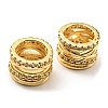 Rack Plating Brass Micro Pave Cubic Zirconia Beads KK-F856-09G-3