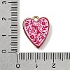 Printed Brass Pendants KK-CBAE379-02G-F-3
