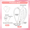 2Pcs Alloy Curb Chain Finger Ring Bracelets for Women BJEW-CY0001-06-2