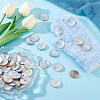100Pcs Natural Akoya Shell Buttons BUTT-PH0001-41C-4
