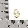Brass S-Hook Clasps KK-CBA0DF0-13G-3