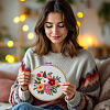 1Pc Plastic Imitation Bamboo Cross Stitch Embroidery Hoops FIND-TADJ0001-02-7