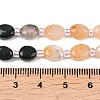 Natural Green Spot Jasper & Rose Quartz & Moss Agate & Red Aventurine Beads Strands G-Z135-A07-6