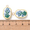 Printed Alloy with Acrylic Pendants AL-CBAE25B-04F-G-2