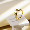 Adjustable 304 Stainless Steel Cuff Open Rings XC9845-1-2