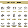 Tibetan Style Zinc Alloy Bead Cones TIBE-PH0004-19AS-2
