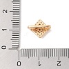 Brass Micro Pave Cubic Zirconia Spacer Bars KK-B100-071G-01-3