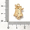 Christmas Bell Alloy Red Enamel Links FIND-I040-03A-3