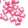 Transparent Butterfly Acrylic Beads X-TACR-Q007-01B-1