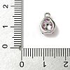 Brass Micro Pave Cubic Zirconia Charms KK-I276-38P-3