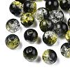 Transparent Crackle Acrylic Beads CACR-N002-12A-2