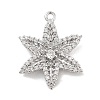 Brass Pave Clear Cubic Zirconia Pendants LS-KK-Z061-09P-02-1