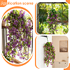 4Pcs Plastic Artificial Violet Vine for Wedding Decoration DIY-WR0005-32F-5