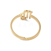 Real 18K Gold Plated 304 Stainless Steel Adjustable Finger Ring RJEW-L115-01G-09-2