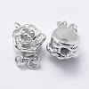 925 Sterling Silver Box Clasps STER-F037-010P-3