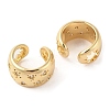 Rack Plating Brass Micro Pave Clear Cubic Zirconia Cuff Earring for Women EJEW-G394-36G-2