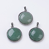 Natural Green Aventurine Pendants G-E436-02D-2