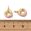 Brass Enamel Charms KK-H487-19G-3