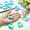 Two Tone Opaque Acrylic Pendants SACR-FZC0001-002B-5