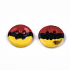 4-Hole Handmade Lampwork Sewing Buttons BUTT-T010-02E-2