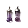 Natural Amethyst Pendants G-K322-01C-P-01-2