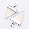 Triangle Shaped Opalite Pendants G-F0135-01P-2