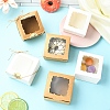 10Pcs Square Bakery Box CON-YW0001-95A-4