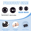 2 Strands 2 Styles Natural Black Onyx(Dyed & Heated) Beads Strands G-TA0003-52-10mm-5