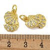 Rack Plating Brass Micro Pave Cubic Zirconia Pendants KK-I718-27G-03-3