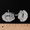 Natural Quartz Crystal Copper Wire Wrapped Pendants G-K338-06P-01-3