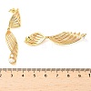 Line Brass Imitation Pearl Dangle Stud Earrings EJEW-M084-01G-3