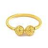 Hollow Round Brass Open Cuff Bangles BJEW-Z074-04G-2
