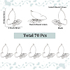 70Pcs Tibetan Style Alloy Pendants TIBE-SC0002-22AS-2
