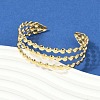 304 Stainless Steel Cuff Bangles for Women BJEW-Z097-07G-2