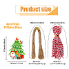 Christmas Theme Paper Gift Christmas Greeting Card Tags DIY-WH0349-93-2
