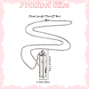 2Pcs 2 Styles Anti-Tarnish Stainless Steel Mini Hollow Column Perfume Bottle Necklaces NJEW-DR0001-02A-2