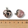 Natural Rhodonite Pendants G-F820-10A-26-3