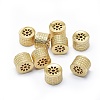 Rack Plating Brass Beads KK-O125-12G-1