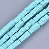 Spray Painted Non-magnetic Synthetic Hematite Beads Strands G-T116-22-08-1