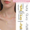 12Pcs 2 Colors Brass Charms KK-BBC0017-98-2