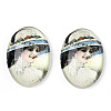 Glass Cabochons GGLA-T004-01N-1