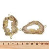 Dyed Natural Druzy Agate links G-R012-05G-07-3