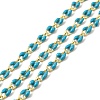 Brass Enamel Curb Chains CHC-C003-13G-06-1