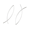 Minimalist Brass Earrings EJEW-TA0010-01S-3
