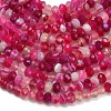 Natural Banded Agate Beads Strands G-Z111-A01-05-4