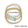 4Pcs Gothic Brass Cross Stretch Bracelet Sets YK6983-6-2